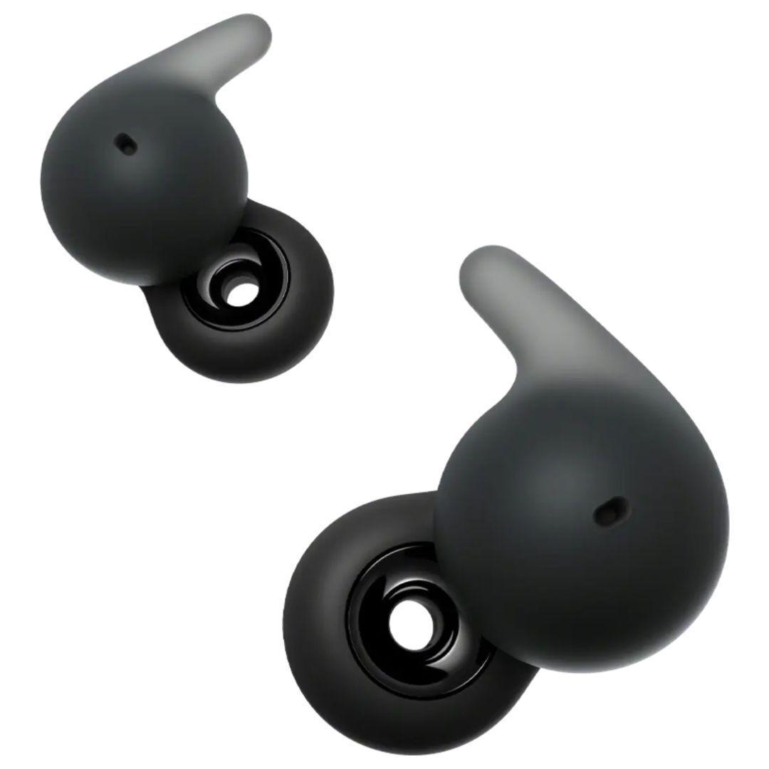 Sony LinkBuds Open Truly Wireless Earbuds with Air Fitting Supporters and Ergonomic Design (Black)