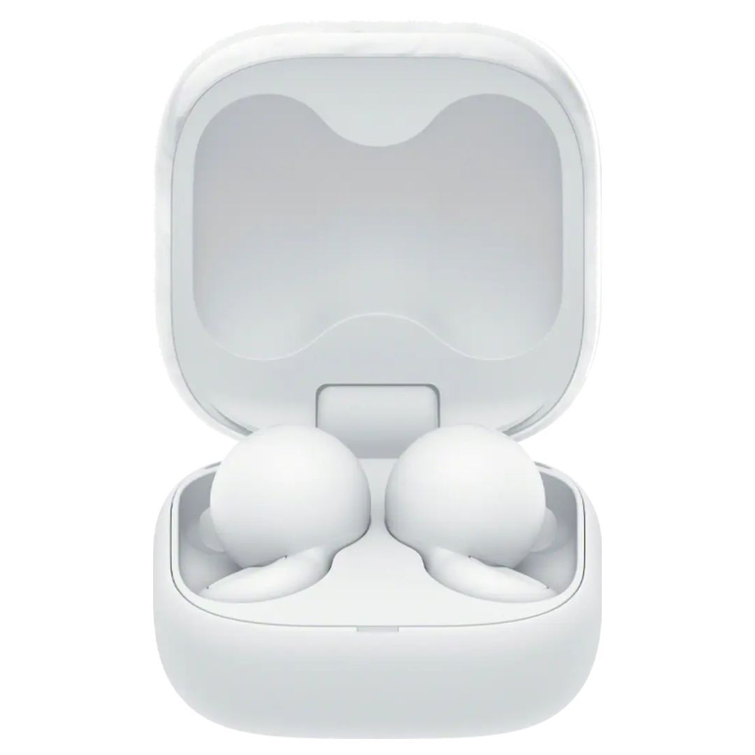 Sony LinkBuds Open Truly Wireless Earbuds with Air Fitting Supporters and Ergonomic Design (White)