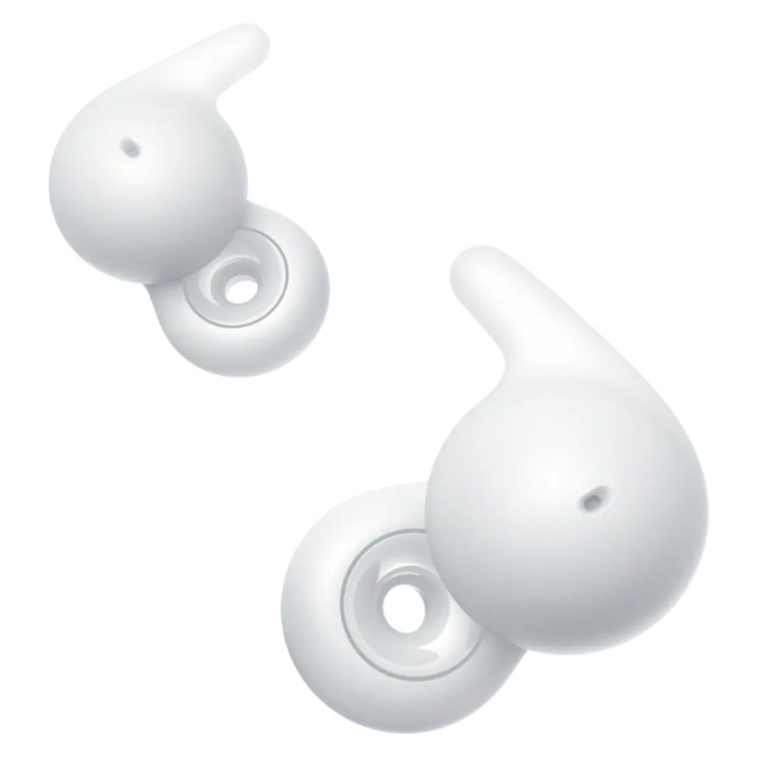 Sony LinkBuds Open Truly Wireless Earbuds with Air Fitting Supporters and Ergonomic Design (White)