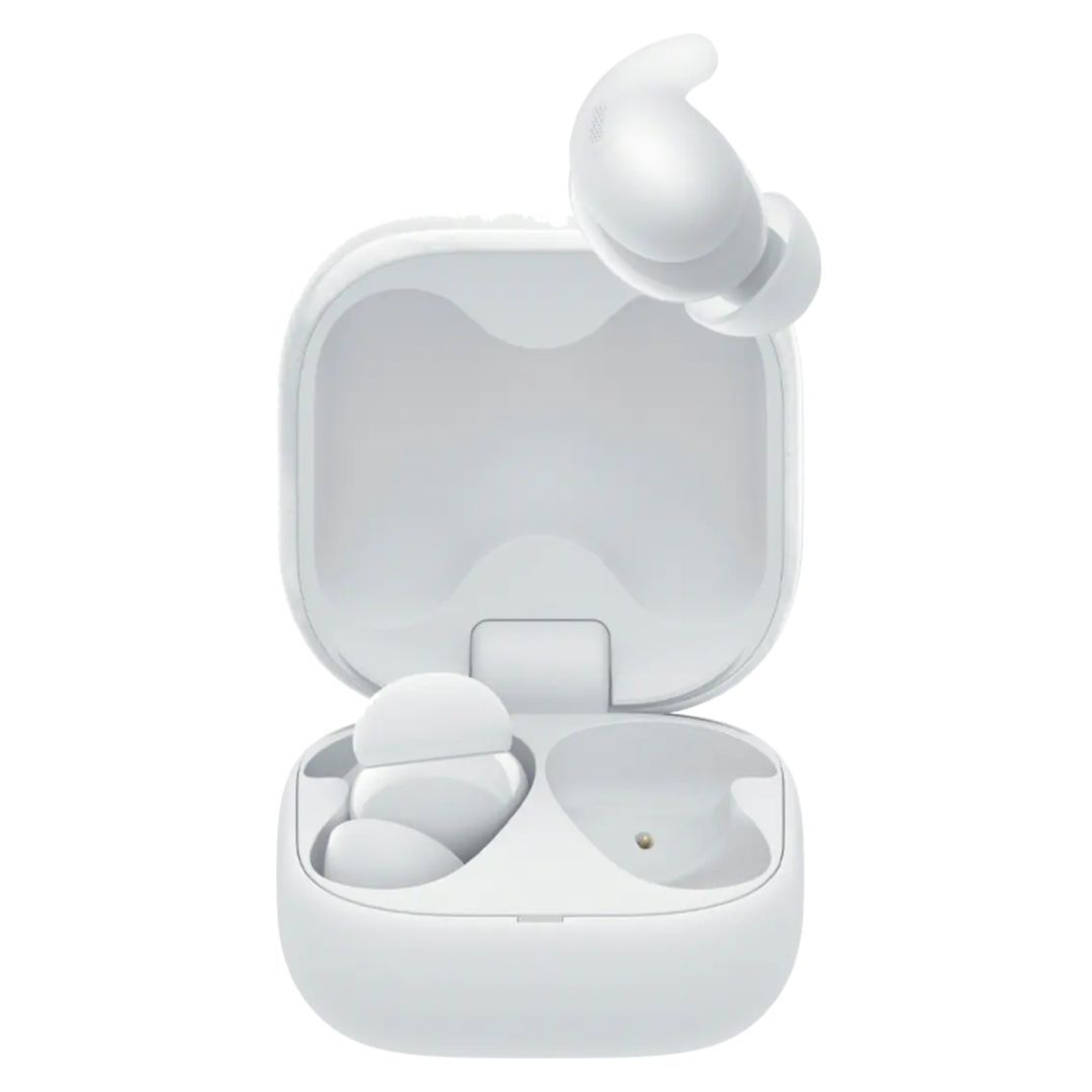 Sony LinkBuds Fit Truly Wireless Noise Canceling Earbuds with Air Fitting Supporters (White)