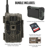 Stealth Cam 40MP Deceptor Max Cellular Trail Camera with 0.4-Second Trigger Speed (4-Pack) Bundle