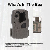Wildgame Innovations Spark 2.0 Combo Lightsout 18MP Trail Camera with 70-Feet Range (10-Pack) Bundle