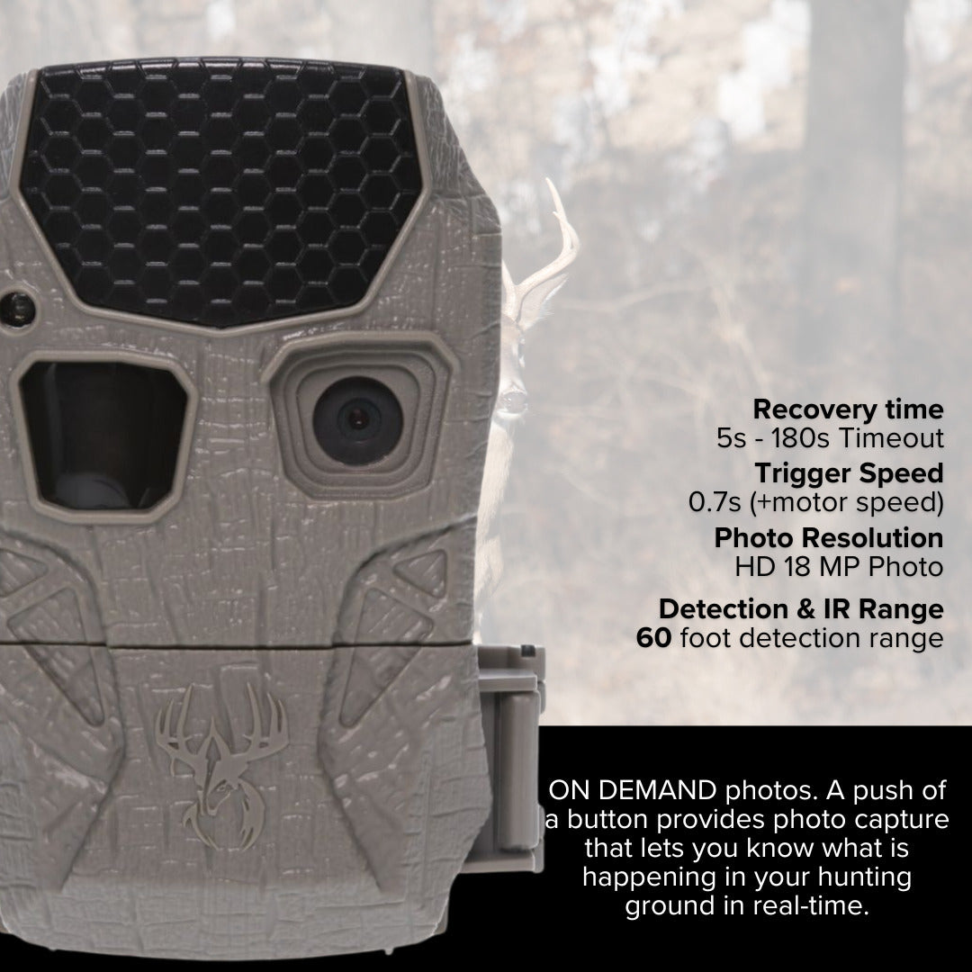Wildgame Innovations Kicker 2.0 Lightsout Trail Camera with 18MP Resolution and 720p Video Bundle