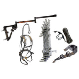 Muddy Outfitter Camera Arm with 20-Inch Aluminum Treestand Climbing Sticks and Harness Bundle