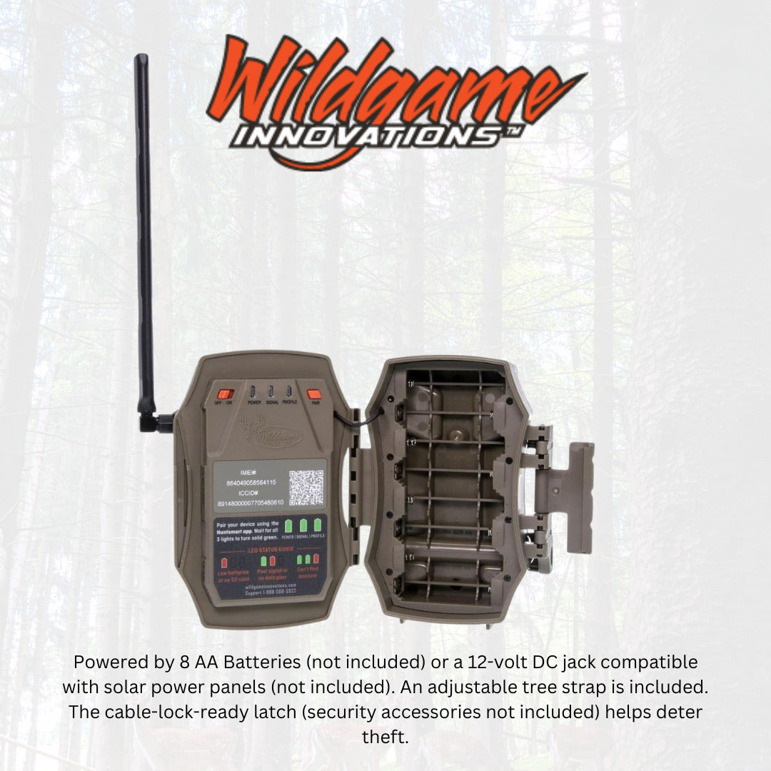 Wildgame Innovations Terra Cell XT 24MP Cellular Dual Network Trail Camera with 21 LEDs Bundle