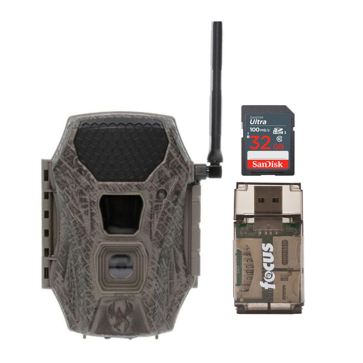 Wildgame Innovations Terra Cell XT 24MP Cellular Dual Network Trail Camera with 21 LEDs Bundle
