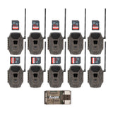 Wildgame Innovations Terra Cell XT 24MP Cellular Trail Camera (Dual Network, 10-Pack) Bundle