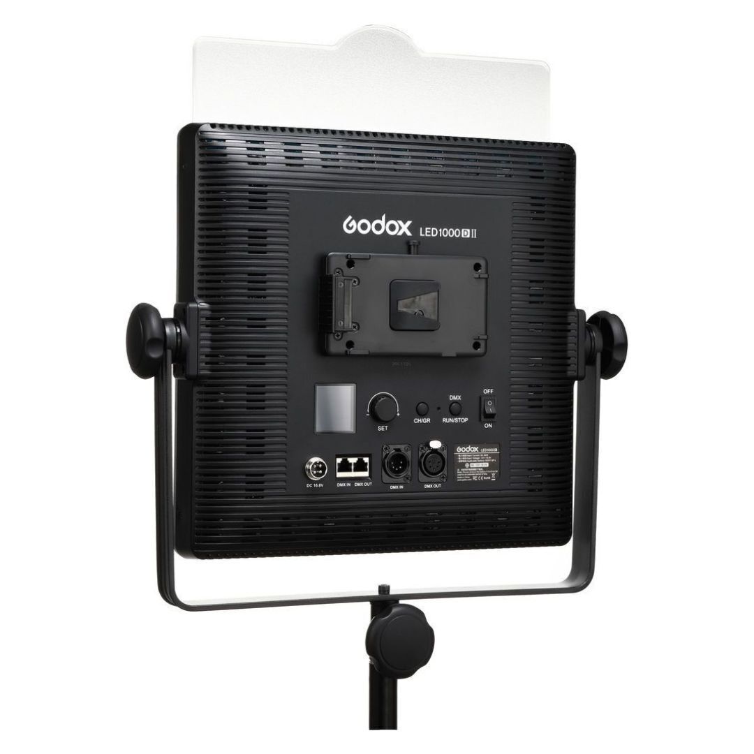 Godox LED1000D II Daylight LED Video Light with DMX, On-Board, Wireless Control for Live Streaming