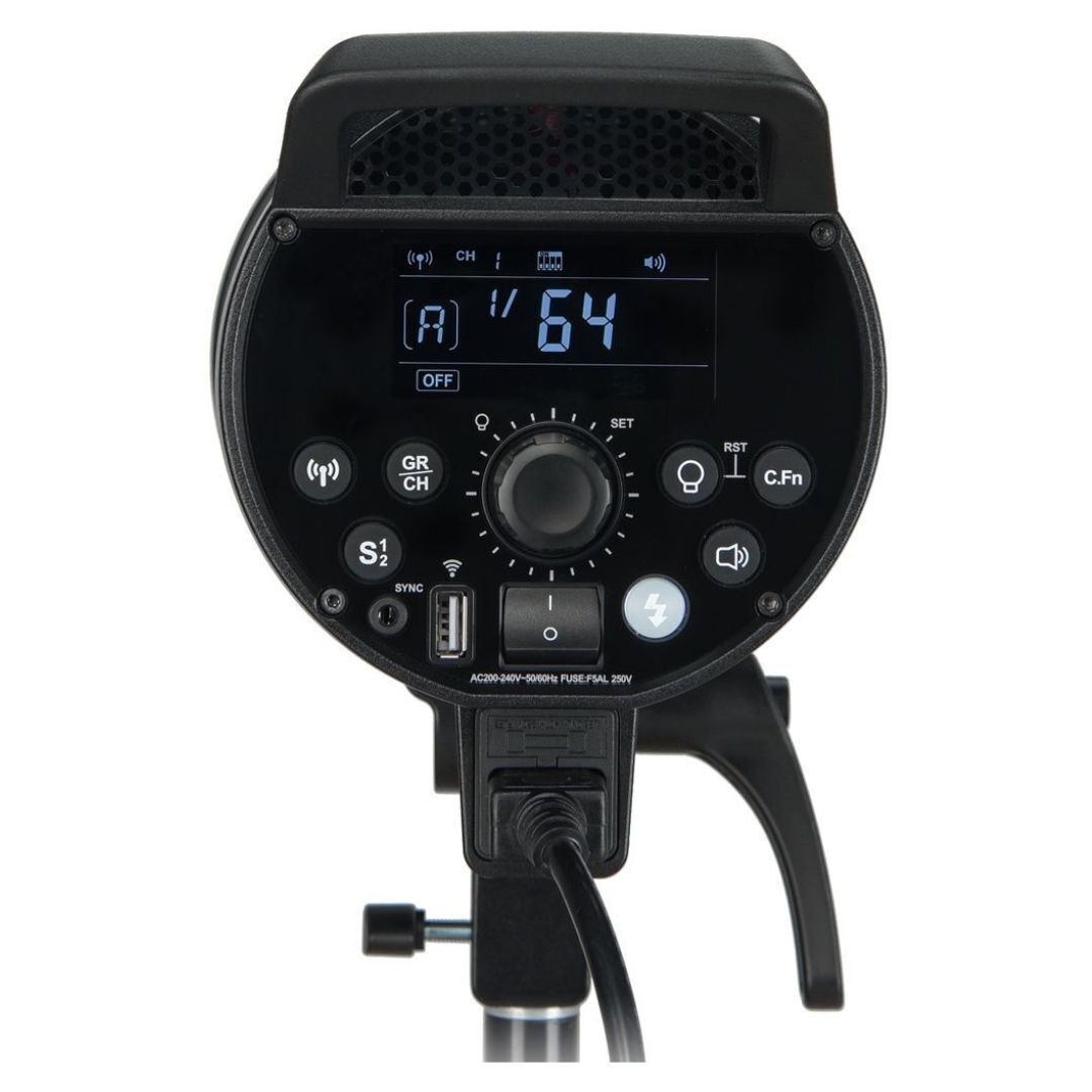 Godox DP600 III Professional Studio Flash Head with Bowen Mount and 99 Wireless ID Setting (Black)