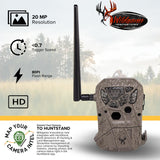 Wildgame Innovations Encounter 20MP Cellular Trail Camera with QR Code Setup (Brown, 6-Pack) Bundle