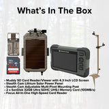 Stealth Cam Adjustable Multi-Pivot Mounting Post for Trail Camera and Battery Bundle