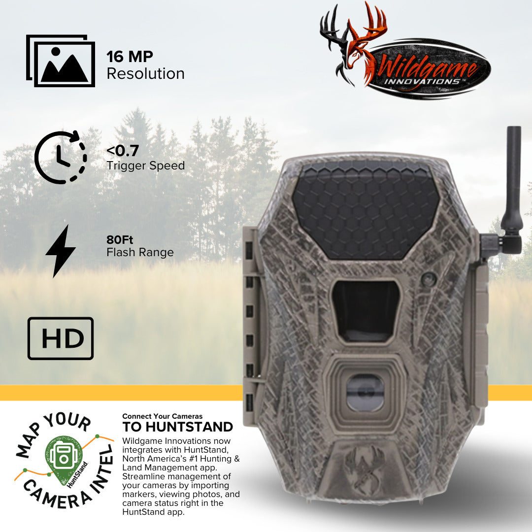 Wildgame Innovations Terra Cell 16MP Cellular Trail Camera (2-Pack) with 2 x 32GB Memory Card Bundle