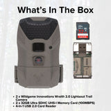 Wildgame Innovations Wraith 2.0 Lightsout Trail Camera with 40 Infrared LEDs (2-Pack) Bundle