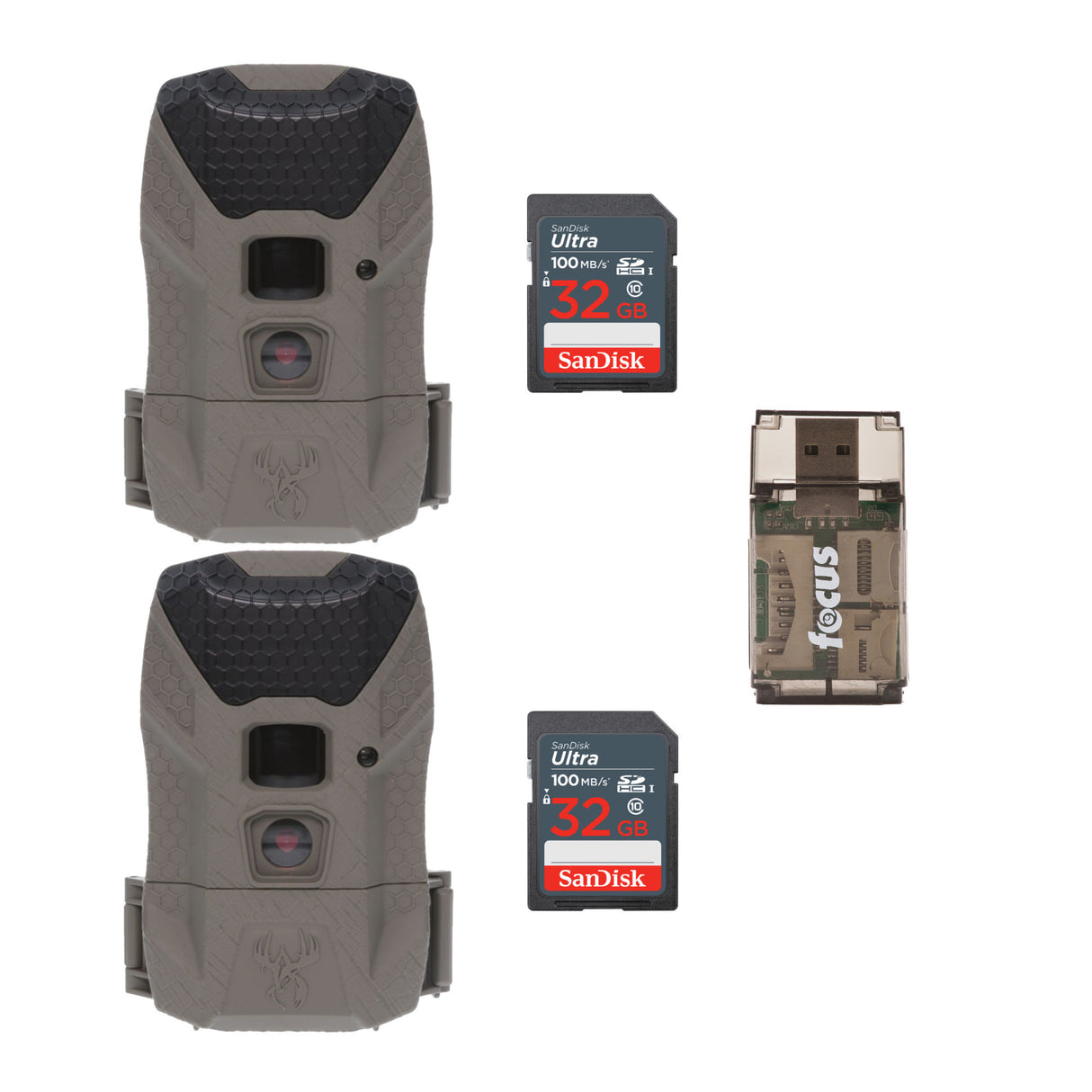 Wildgame Innovations Wraith 2.0 Lightsout Trail Camera with 40 Infrared LEDs (2-Pack) Bundle