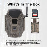 Wildgame Innovations Terra Cell 16MP Cellular Trail Camera (10-Pack) with 10 x Memory Card Bundle