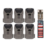 Wildgame Innovations Wraith 2.0 Lightsout Trail Camera with 40 Infrared LEDs (6-Pack) Bundle