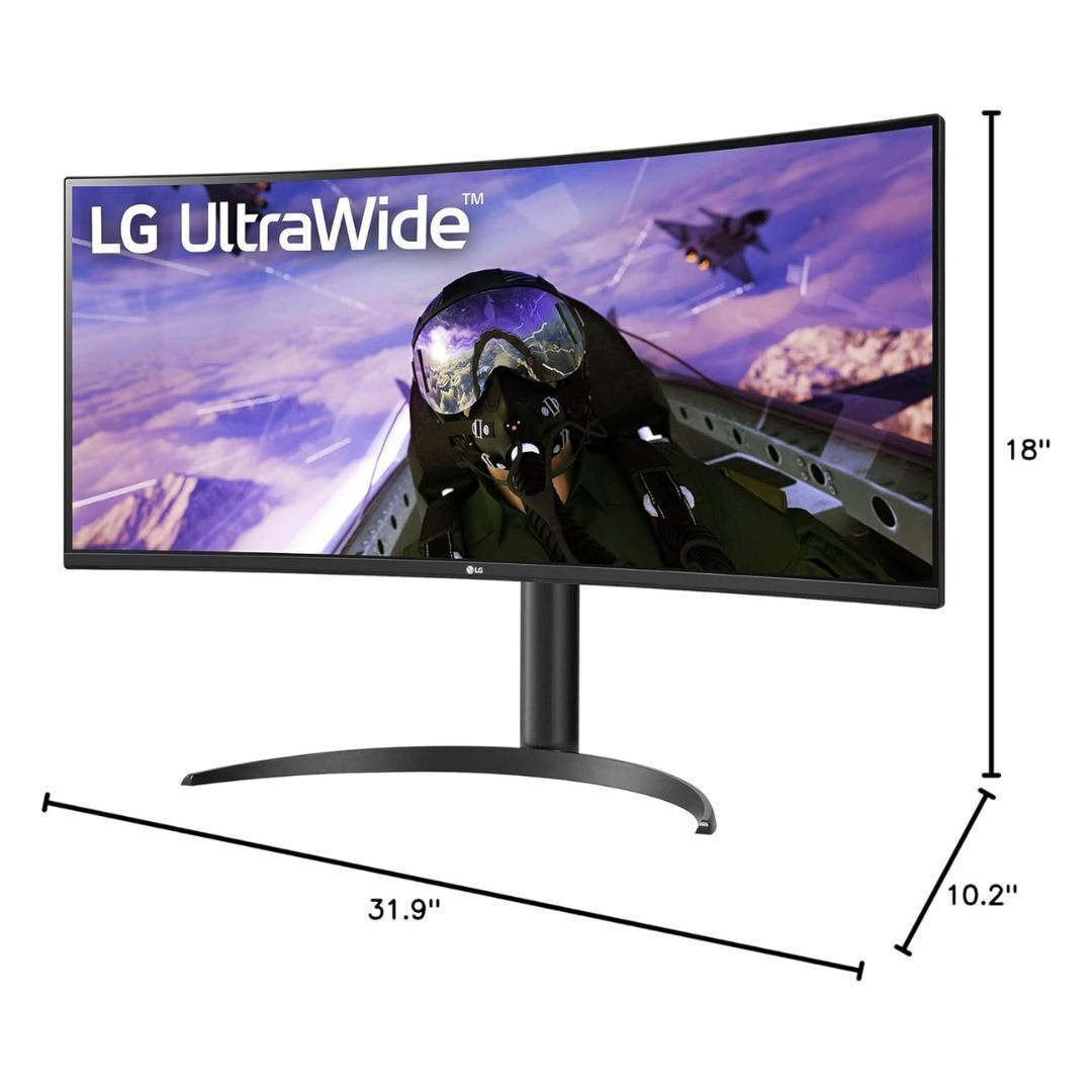 LG 34WP65C-B UltraWide QHD 34-Inch Computer Monitor with HDR10 and AMD FreeSync Premium (Black)