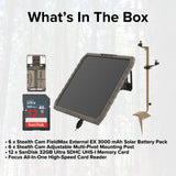 Stealth Cam Adjustable Multi-Pivot Mounting Post for Trail Camera and Battery (6-Pack) Bundle