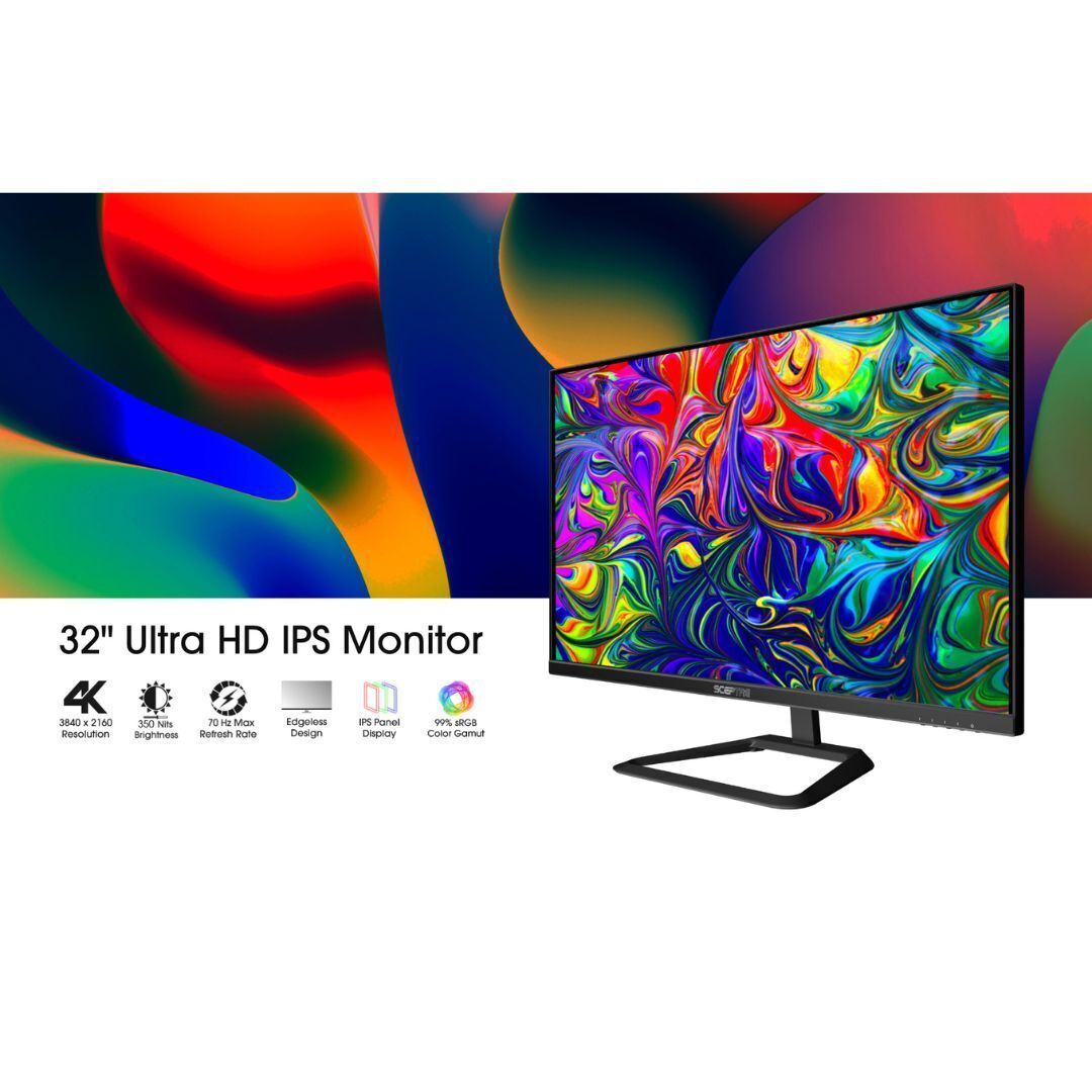 Sceptre U325W-UPT 32-Inch Ultra HD IPS Monitor with 4K Resolution and Edgeless Design (Black)