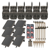 Stealth Cam Revolver 36MP Cellular Trail Camera (6-Pack) with Mounting Post (6-Pack) Bundle