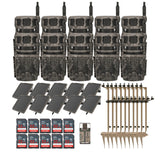 Stealth Cam Revolver 36MP Cellular Trail Camera (10-Pack) with Mounting Post (10-Pack) Bundle