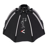 Aputure Light Dome 40 Round 8-Corner Mini Softbox with ProLock Mount and Reflective Silver Lining
