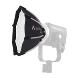Aputure Light Dome 40 Round 8-Corner Mini Softbox with ProLock Mount and Reflective Silver Lining