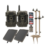 Stealth Cam 40MP Deceptor Max Cellular Trail Camera (2-Pack) with Solar Battery Pack Bundle