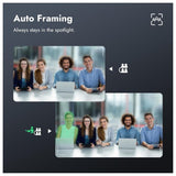 Rocware RC821U Video Conferencing Camera with 4K Ultra HD Resolution and AI Auto-Framing Technology