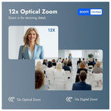 Rocware RC821U Video Conferencing Camera with 4K Ultra HD Resolution and AI Auto-Framing Technology