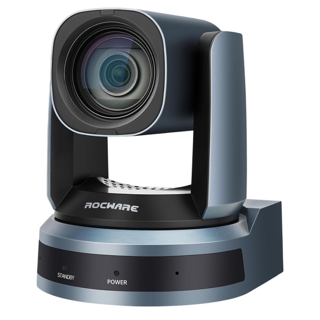 Rocware RC821U Video Conferencing Camera with 4K Ultra HD Resolution and AI Auto-Framing Technology