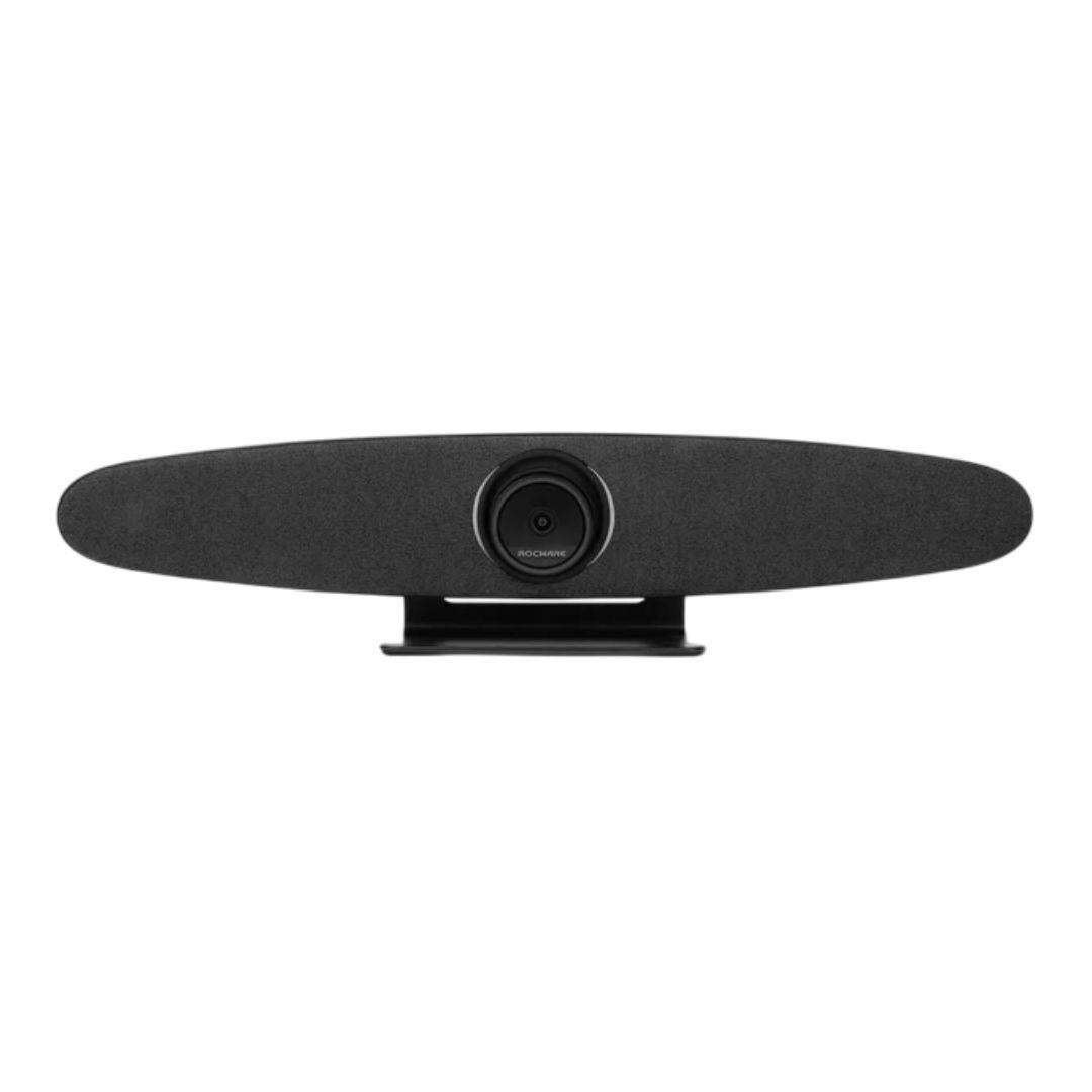 Rocware RC10 4K UHD USB Video Bar with 121-Degree Wide Field of View and Auto-Framing (Black)