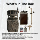 Stealth Cam Revolver 40MP Pro 360-Degree Cellular Trail Camera with 0.25-Inch Threaded Mount Bundle