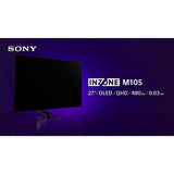 Sony INZONE M10S OLED QHD 1440p 27-Inch Gaming Monitor with DisplayPort 2.1 Cable Input (Black)