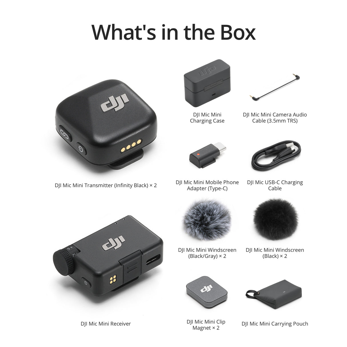 DJI Mic Mini (2 TX + 1 RX + Charging Case)