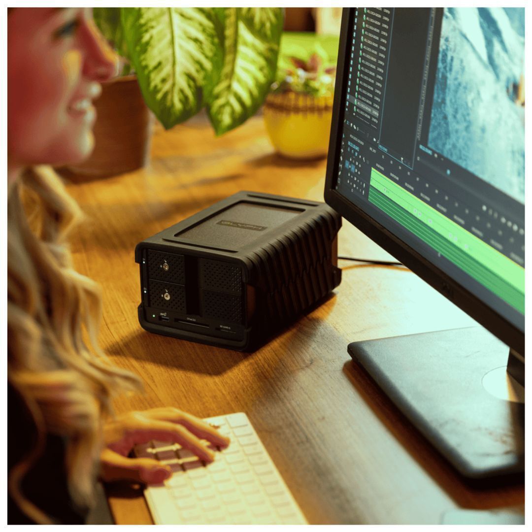 Glyph Blackbox Pro Raid Desktop Drive with USB-C 3.1 Gen2 Interface and 7200 RPM (16TB, Black)