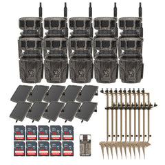 Stealth Cam Revolver 36MP Pro 360 Degree Cellular Trail Camera with Mounting Post (10-Pack) Bundle