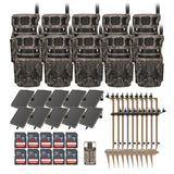 Stealth Cam Revolver 40MP Pro 360 Degree Cellular Trail Camera (10-Pack) with Mounting Post Bundle