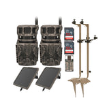 Stealth Cam Revolver 40MP Pro 360 Degree Cellular Trail Camera (2-Pack) with Mounting Post Bundle