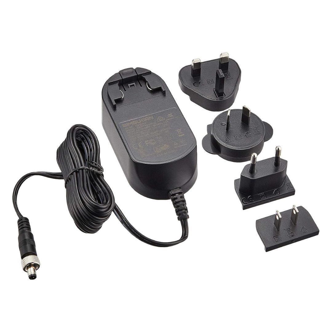 Atomos Locking 12V 3A AC Monitor Compatible Power Adaptor with Multi-Region Removable Plugs (Black)