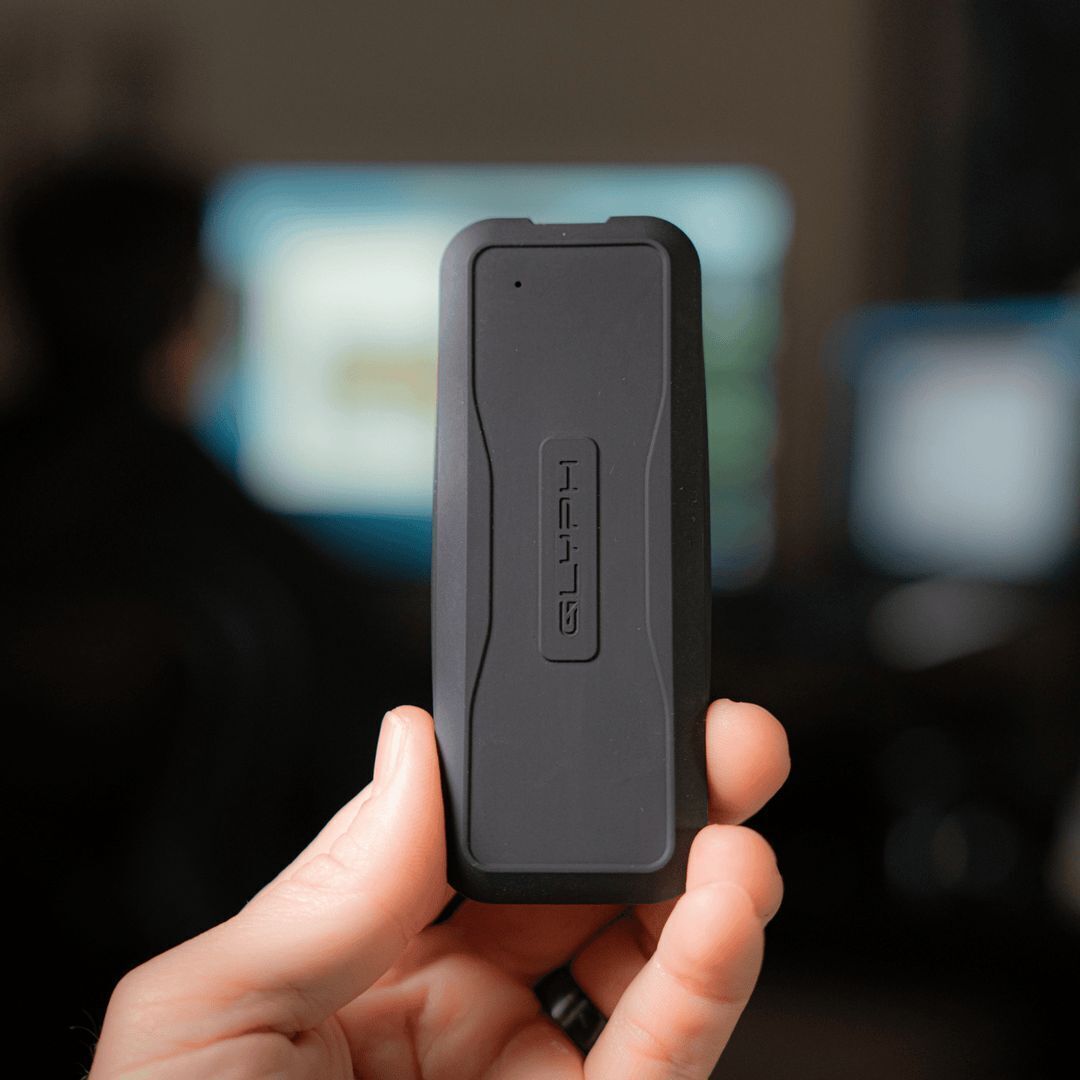 Glyph Atom EV NVMe SSD with USB 3.2 Type-C Port and 1000 MBPS Transfer Speed (8TB, Black)