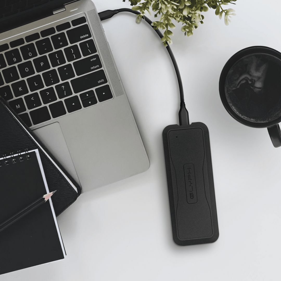 Glyph Atom EV NVMe SSD with USB 3.2 Type-C Port and 1000 MBPS Transfer Speed (8TB, Black)
