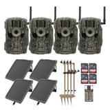 Stealth Cam 36MP Fusion Max Cellular Trail Camera with 80-Feet Detection Range (4-Pack) Bundle