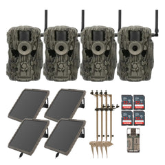 Stealth Cam 36MP Fusion Max Cellular Trail Camera with 80-Feet Detection Range (4-Pack) Bundle
