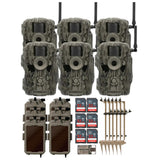 Stealth Cam 36MP Fusion Max Cellular Trail Camera with 80-Feet Detection Range Bundle (6-Pack)