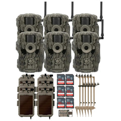 Stealth Cam 36MP Fusion Max Cellular Trail Camera with 80-Feet Detection Range Bundle (6-Pack)