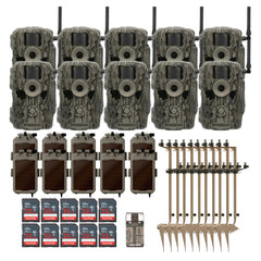 Stealth Cam 36MP Fusion Max Cellular Trail Camera with 80-Feet Detection Range (10-Pack) Bundle