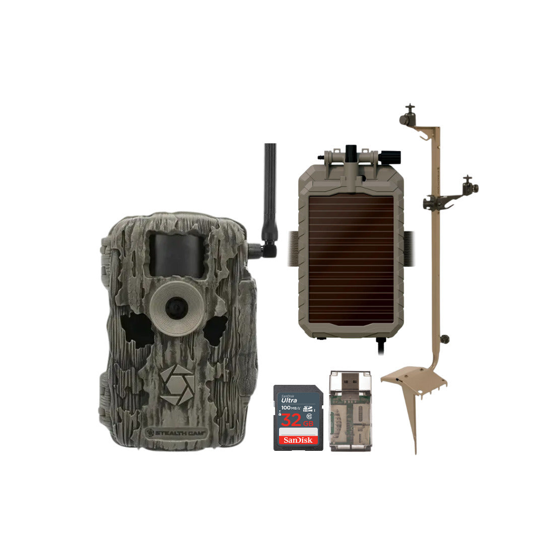 Stealth Cam 36MP Fusion Max Cellular Trail Camera with 80-Feet Detection Range Bundle