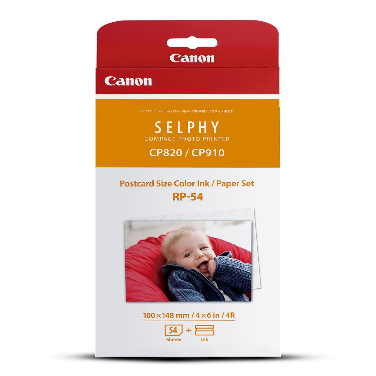 Canon RP-54 High-Capacity Color Ink and Paper Set for SELPHY Portable Printers Smudge-Free Prints