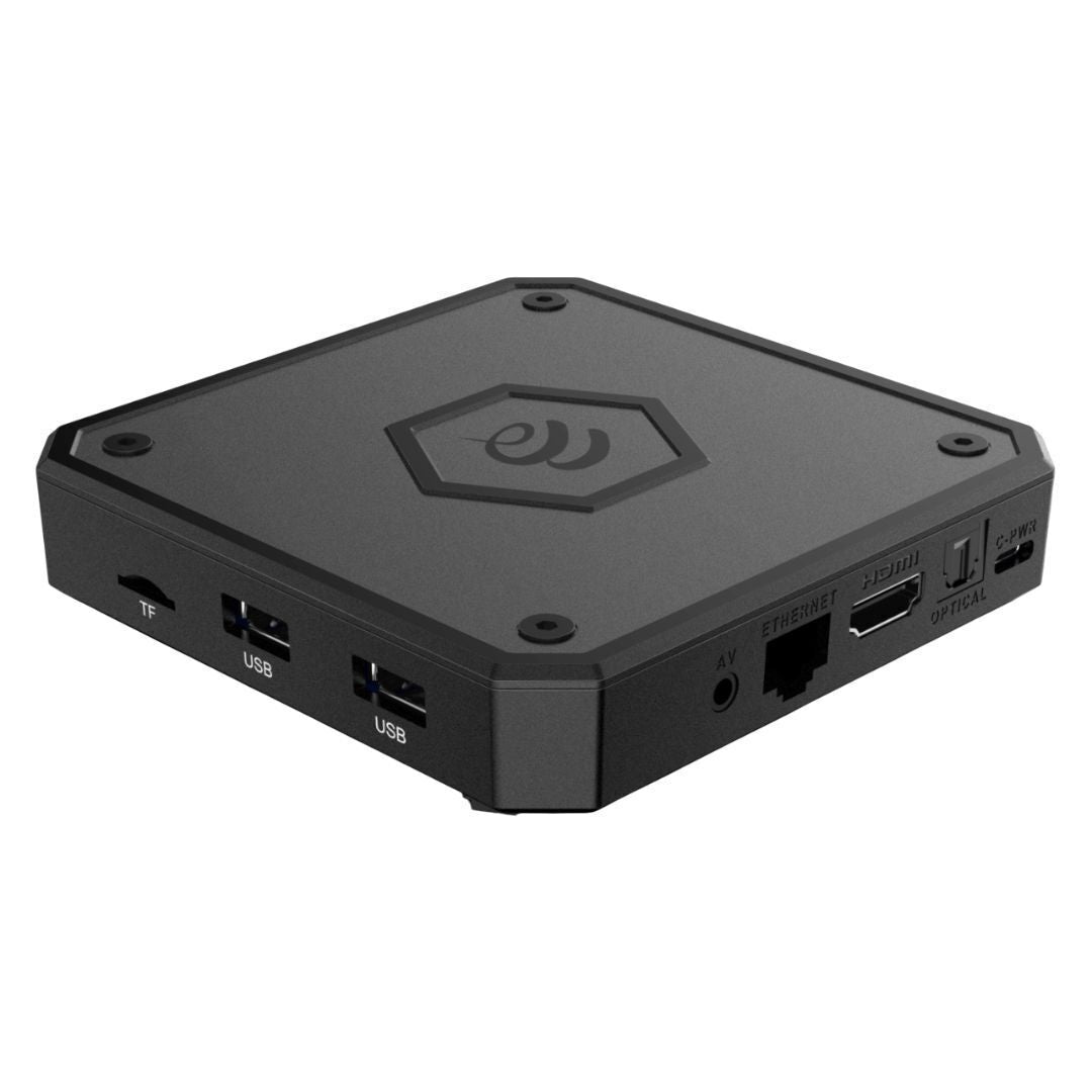 BuzzTV E5 Set Top TV Box with Android OS 11 Operating System and Type-C USB Power Supply (Black)